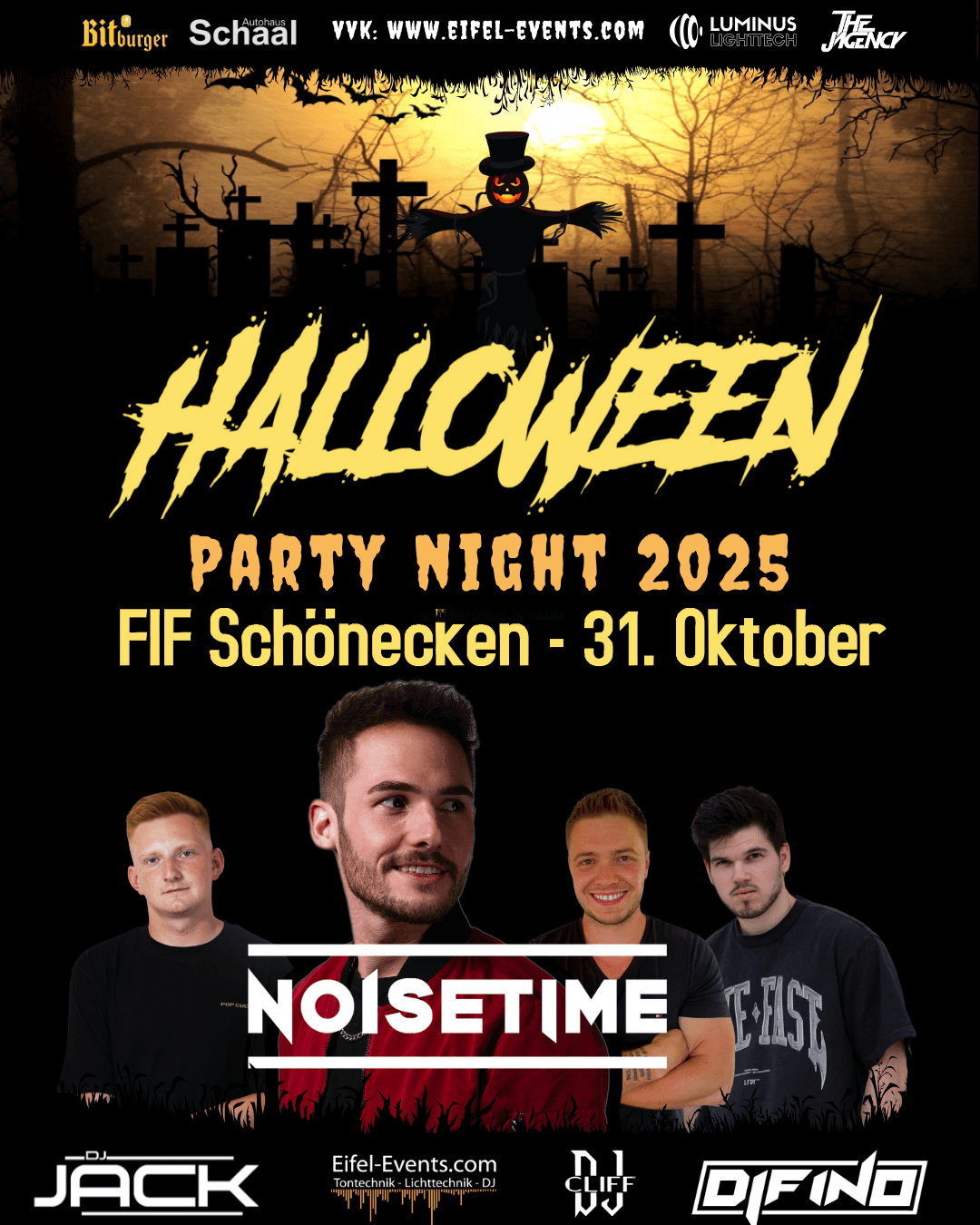 Halloween Party FiF Schönecken 2025 - Abendkasse ab 20:00 Uhr